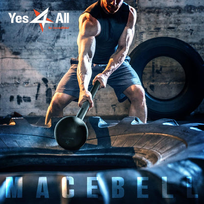 Steel Mace Bell for Comprehensive Strength Training - Enhance Full Body, Muscular Development, Shoulder, Grip, and Forearm Workouts - Available in 5, 7, 10, 15, 20, 25, and 30 LB for Both Men and Women